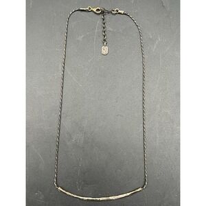 Vintage Sterling Silver Modernist 925 Israel Handmade Necklace Signed